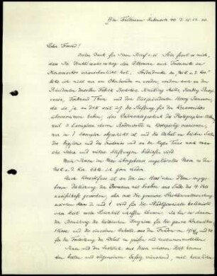 A. Brueckner an G. Karo