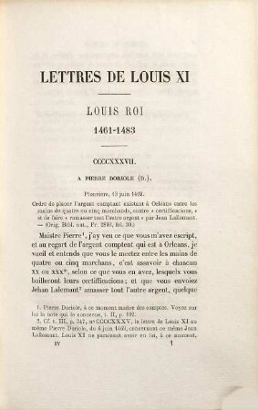 Lettres de Louis XI, Roi de France, 4. Lettres de Louis XI, 1469 - 1472