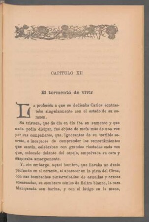 Capítulo XII - El tormento de vivir