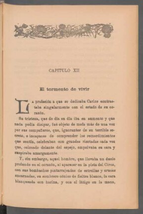 Capítulo XII - El tormento de vivir