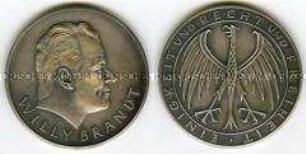 Medaille auf Willy Brandt