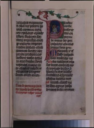 fol. 150r, Initiale mit Textseite