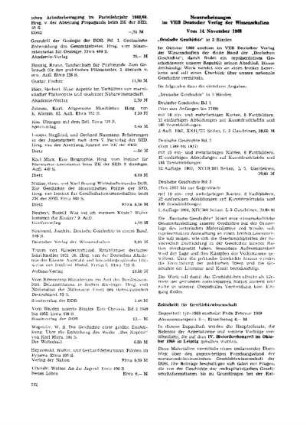Neuerscheinungen im VEB Deutscher Verlag der Wissenschaften : vom 14. November ; [Hinweise und Kommentare]