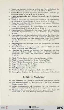 Antikes Mobiliar (Nr. 95-225)