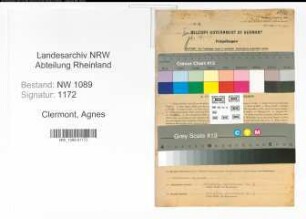Entnazifizierung Agnes Clermont , geb. 17.12.1922 ()
