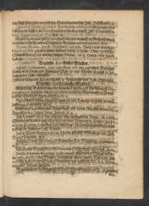 Teutsche Medicinische Bücher.