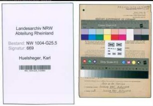 Entnazifizierung Karl Huelsheger , geb. 04.11.1903 (Metzger)