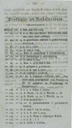 Druckfehler und Verbesserungen