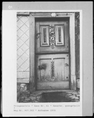 Wohnhaus Haustür