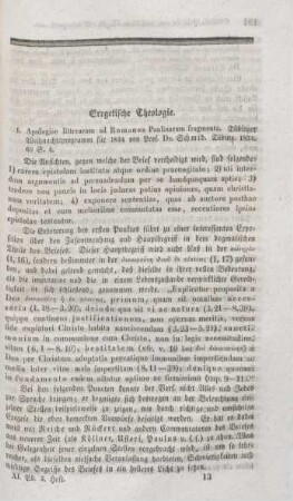 193-194 "Apologiae litterarum ad Romanos Paulinarum fragmenta" von Schmid
