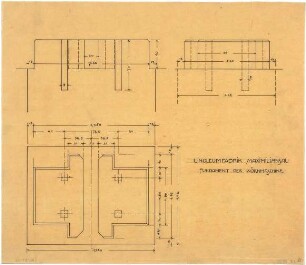 Billing, Hermann; Maximiliansau (Rheinland-Pfalz); Linoleumfabrik - Körnmaschine, Fundament