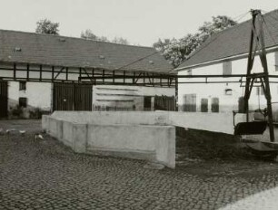 Glauchau-Lipprandis, Scheune und Stallgebäude eines Vierseithofes