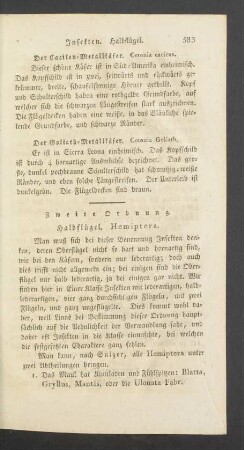 Zweite Ordnung. Halbfluegel. Hemiptera.