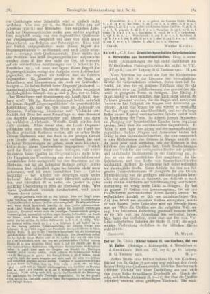 784 [Rezension] Heinrici, C. F. Georg, Griechisch-byzantinische Gesprächsbücher und Verwandtes aus Sammelhandschriften