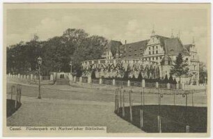 Kassel Weinbergstraße, Fürstengarten und Murhardsche Bibliothek