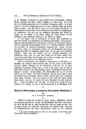 Streit der Meinungen in Hamburg über sexuelle Belehrung : II.