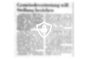 Gemeindevertretung will Stellung beziehen
