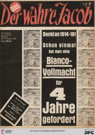 Nr. 7 (18. Februar 1933)