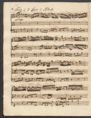 Sonaten. Auszüge; org; C-Dur; BWV 529/2