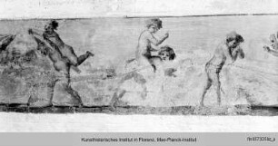 Ausmalung des Studiolo : Fresken der Wände mit Landschaften und allegorischen Figuren