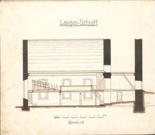 Dolmetsch, Heinrich; Sulzbach / Kocher; Ev. Pfarrkirche, Restaurierung - Alter Zustand - Nordseite (Längsschnitt)