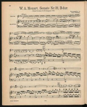Violine und Klavier[, KV 372]