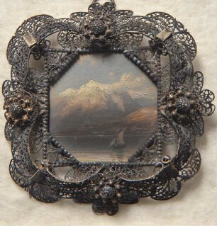 Schweizer See. Miniatur aus der Sammlung Loewe