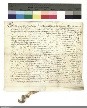 Revers Sebastians von Fulbach zu Gleusdorf und Martins von der Tann zu Nordheim vor der Rhön bezüglich der Belehnung mit einem Hof in Rannungen durch Wilhelm [Hartmann von Klauer zu Wohra], Abt von Fulda