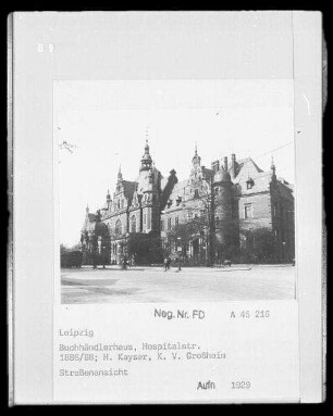 Buchhändlerhaus, Deutsches Buchhändlerhaus