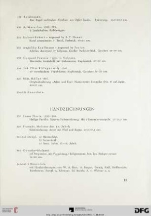 Handzeichnungen (Nr. 139-146)