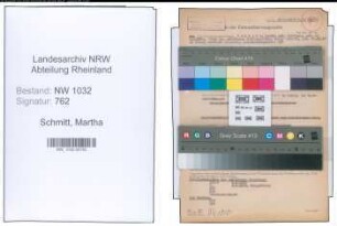 Entnazifizierung Martha Schmitt , geb. 03.02.1920 ()