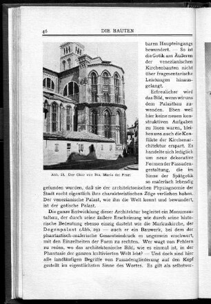 Abb. 28. Der Chor von Sta. Maria dei Frari