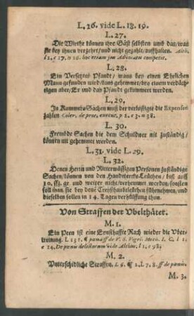 Von Straffen der Ubelthäter