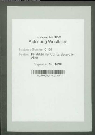 Verabschiedung des Kanzleirats Punge durch die Äbtissin Friderica Charlotta Leopoldina (Konzept)