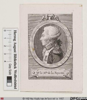 Bildnis Marie-Joseph-Paul-Roch-Yves-Gilbert du Motier, marquis de La Fayette