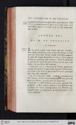 (Lettre CCI - CCX)