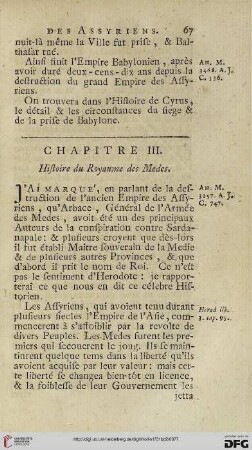 Chapitre III: Histoire du Royaume des Medes