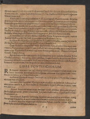 Libri Pontificiorum.
