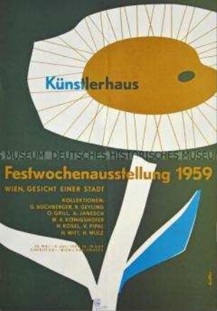 Plakat zu einer Ausstellung im Künstlerhaus in Wien