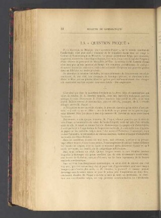 La "Question picqué"