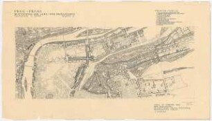Grün- und Freiflächen, Prag: Lageplan 1:5000, 1. Fassung
