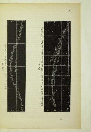 Scheinbarer Lauf Merkurs während des Jahres 1857