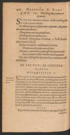 Cap. 14. De syllogismo connexo secundo.