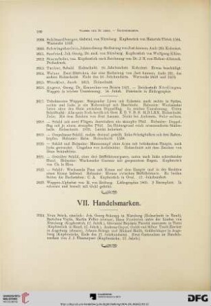VII. Handelsmarken (Nr. 2024)
