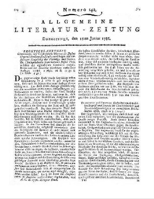 1786: Allgemeine Literatur-Zeitung