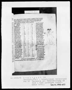 Ekkehardus Uraugiensis - Chronicon universale — Puer quadripes et quadrimanus, Folio 32recto