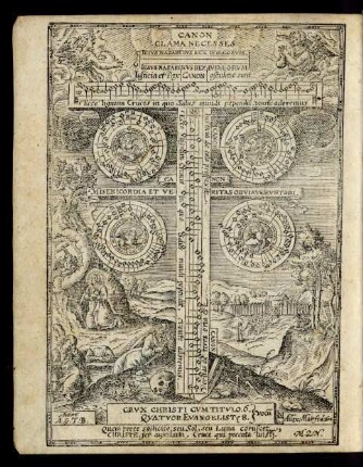 Canon Clama Necesses ... Crux Christi Cum Titulo. 6. vocum Quatuor Evangelist[a]e 8. vocum