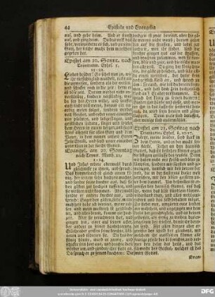 Epistel am 21. Son[n]tag nach Trinitatis Ephes. 6, 10-17.