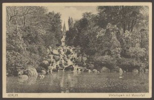 Ansichtskarte Viktoriapark mit Wasserfall
