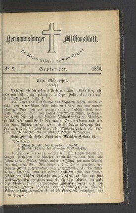 N° 9. September. 1896